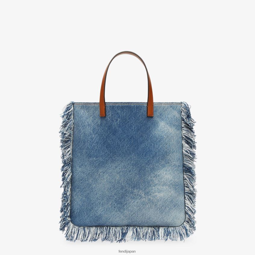 jp Fendi 男性 フリンジ付きデニムバッグ 青 20L42T1873 アクセサリー