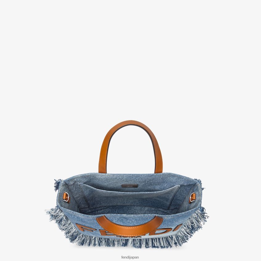 jp Fendi 男性 フリンジ付きデニムバッグ 青 20L42T1873 アクセサリー