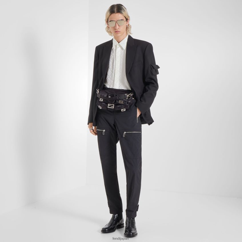 jp Fendi 男性 ナイロンバッグ 黒 20L42T1881 アクセサリー