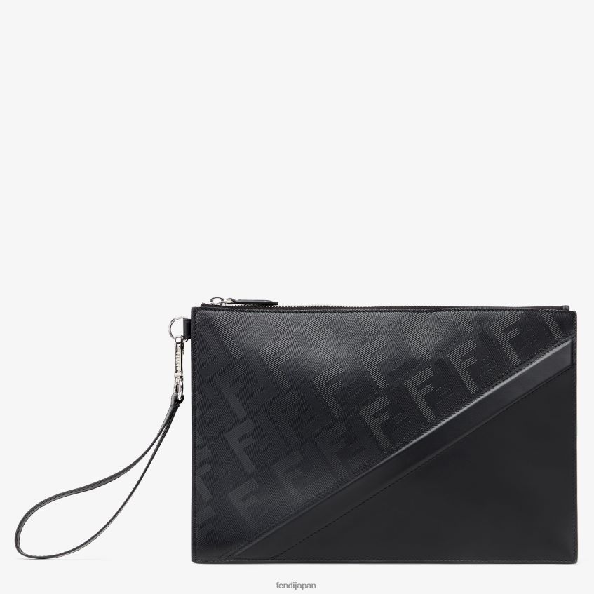 jp Fendi 男性 シャドウ斜めレザーバッグ 黒 20L42T1897 アクセサリー