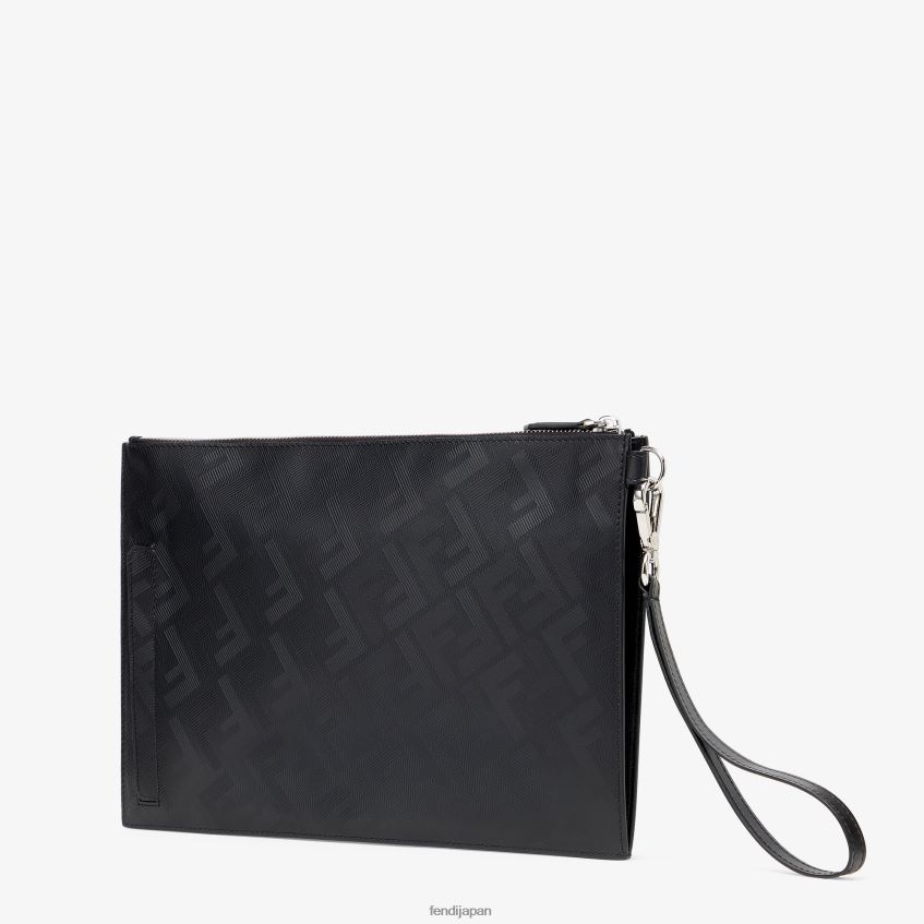 jp Fendi 男性 シャドウ斜めレザーバッグ 黒 20L42T1897 アクセサリー