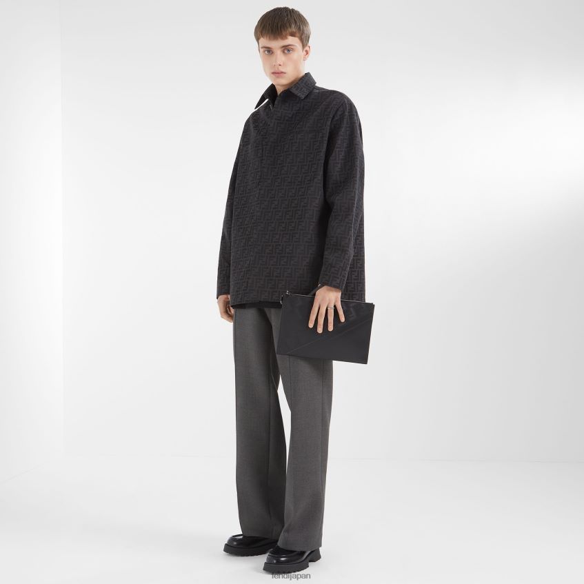 jp Fendi 男性 シャドウ斜めレザーバッグ 黒 20L42T1897 アクセサリー