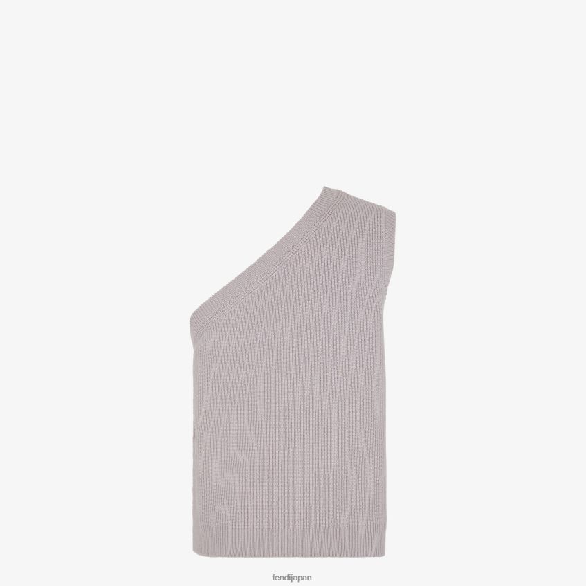 jp Fendi 男性 ライラックウールとカシミアのベスト 紫 20L42T1981 衣服