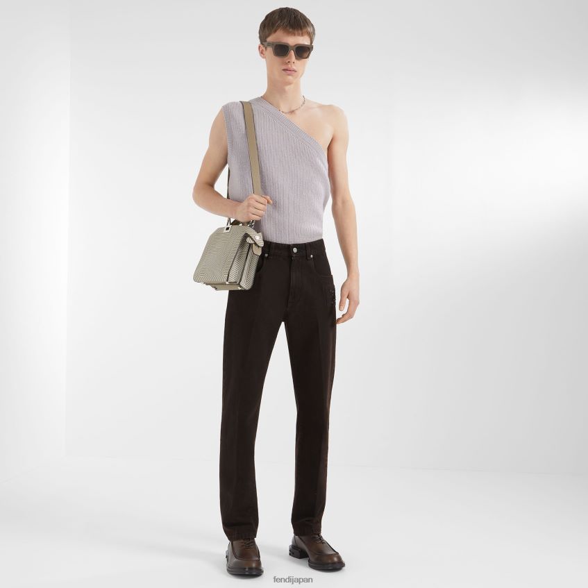 jp Fendi 男性 ライラックウールとカシミアのベスト 紫 20L42T1981 衣服