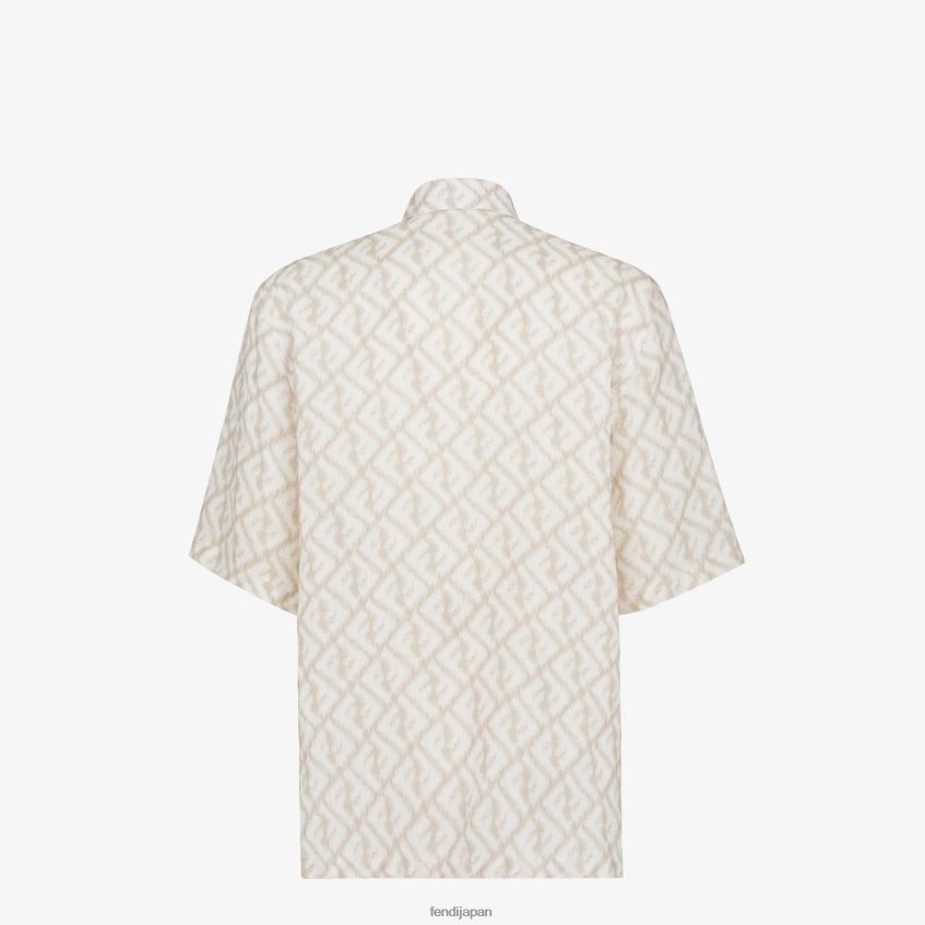 jp Fendi 男性 リネンシャツ ベージュ 20L42T2000 衣服