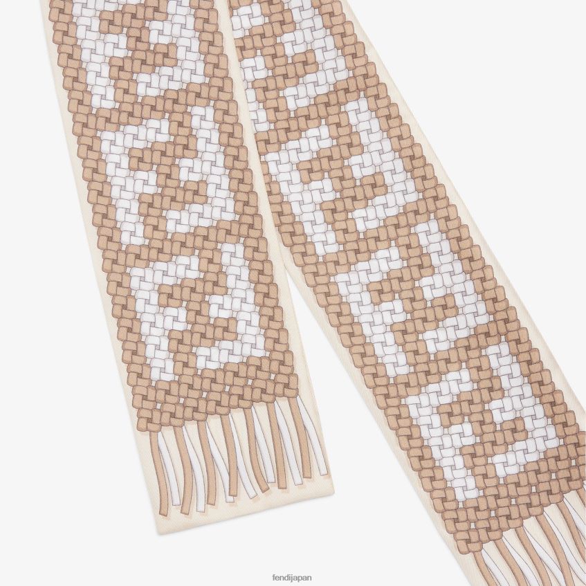 jp Fendi 女性 包み込むようなシルクバンドー ベージュ 20L42T200 アクセサリー