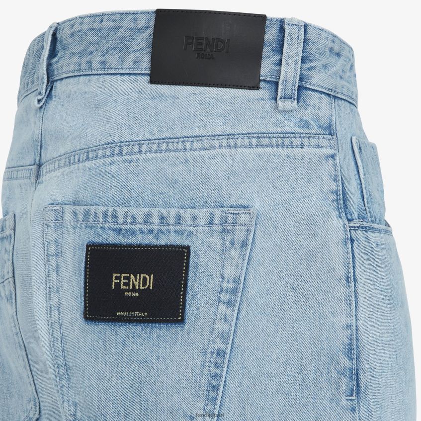 jp Fendi 男性 デニムジーンズ 青 20L42T2048 衣服