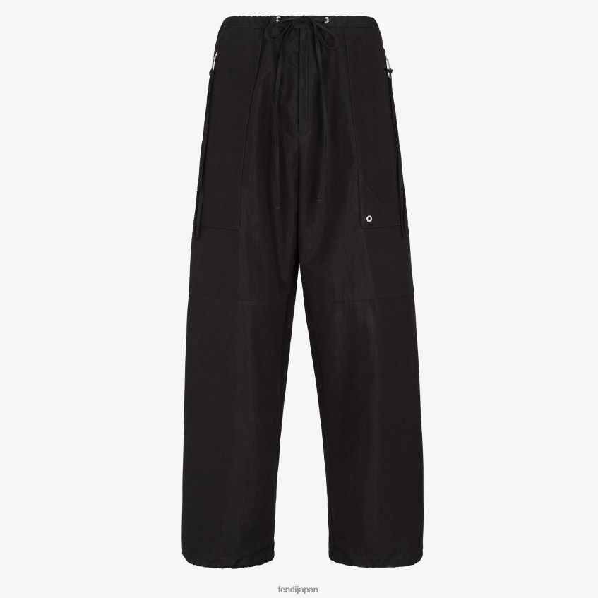 jp Fendi 男性 綿のパンツ 黒 20L42T2050 衣服