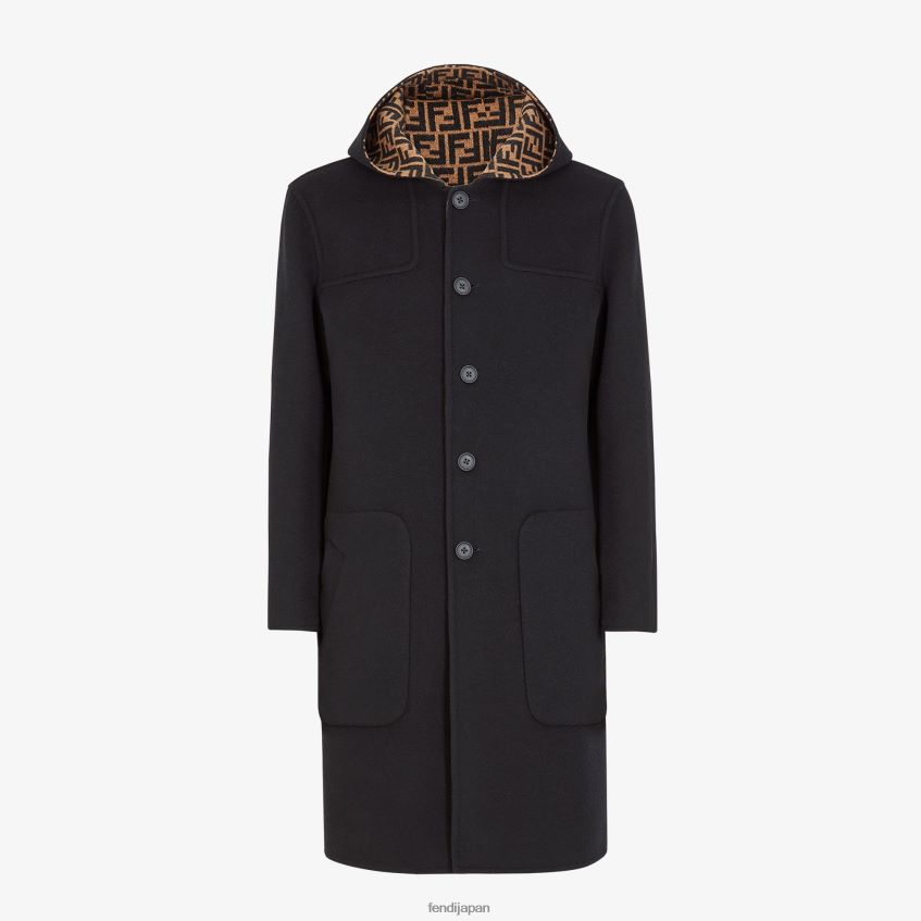 jp Fendi 男性 羊毛のコート 黒 20L42T2056 衣服