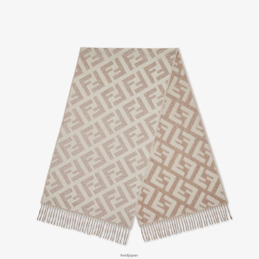 jp Fendi 女性 カシミアスカーフ 白 20L42T208 アクセサリー