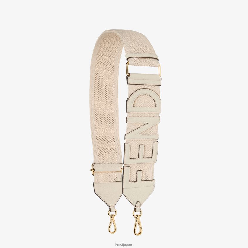 jp Fendi 女性 リボンショルダーストラップ 白 20L42T210 アクセサリー