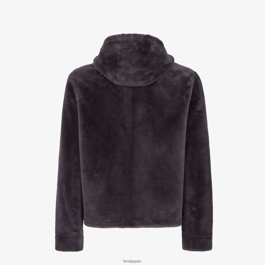jp Fendi 男性 ムートンジャケット グレー 20L42T2114 衣服