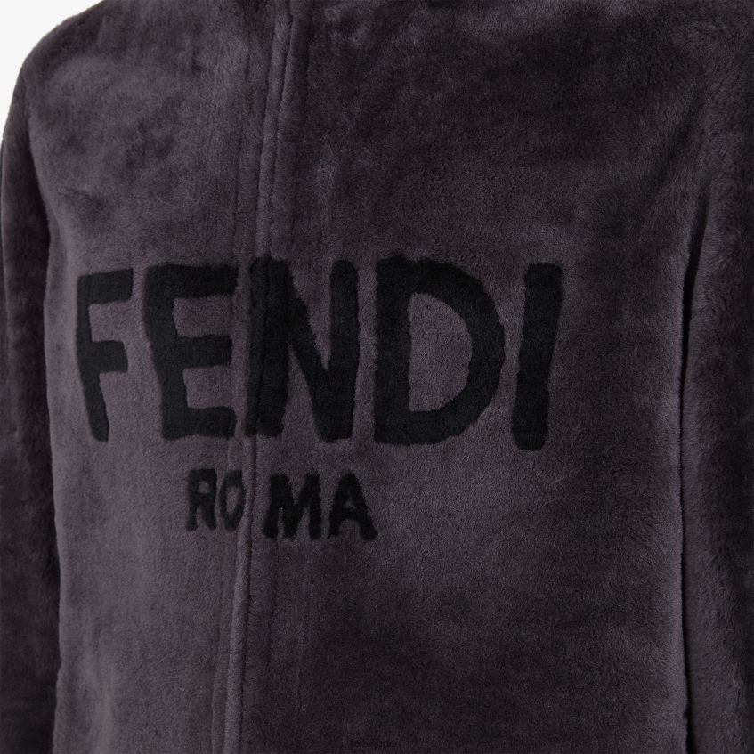 jp Fendi 男性 ムートンジャケット グレー 20L42T2114 衣服