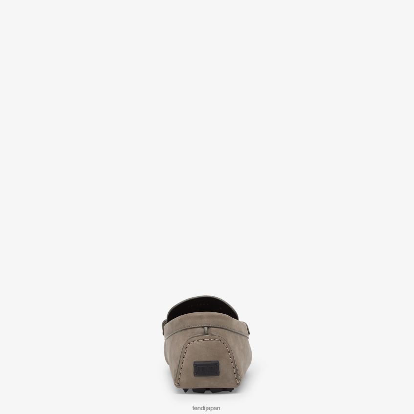 jp Fendi 男性 ヌバックレザーローファー ベージュ 20L42T2224 靴