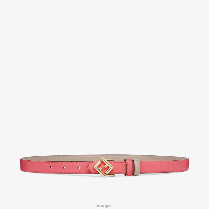 jp Fendi 女性 レザーリバーシブルベルト ベージュ 20L42T223 アクセサリー