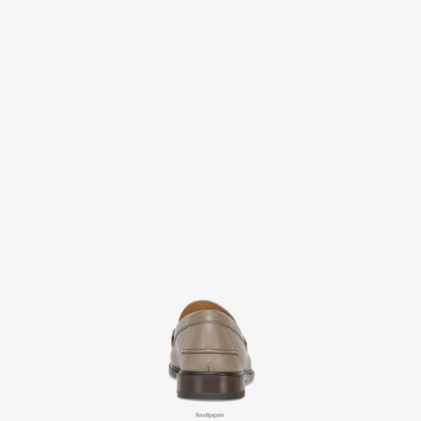 jp Fendi 男性 レザーローファー ベージュ 20L42T2244 靴