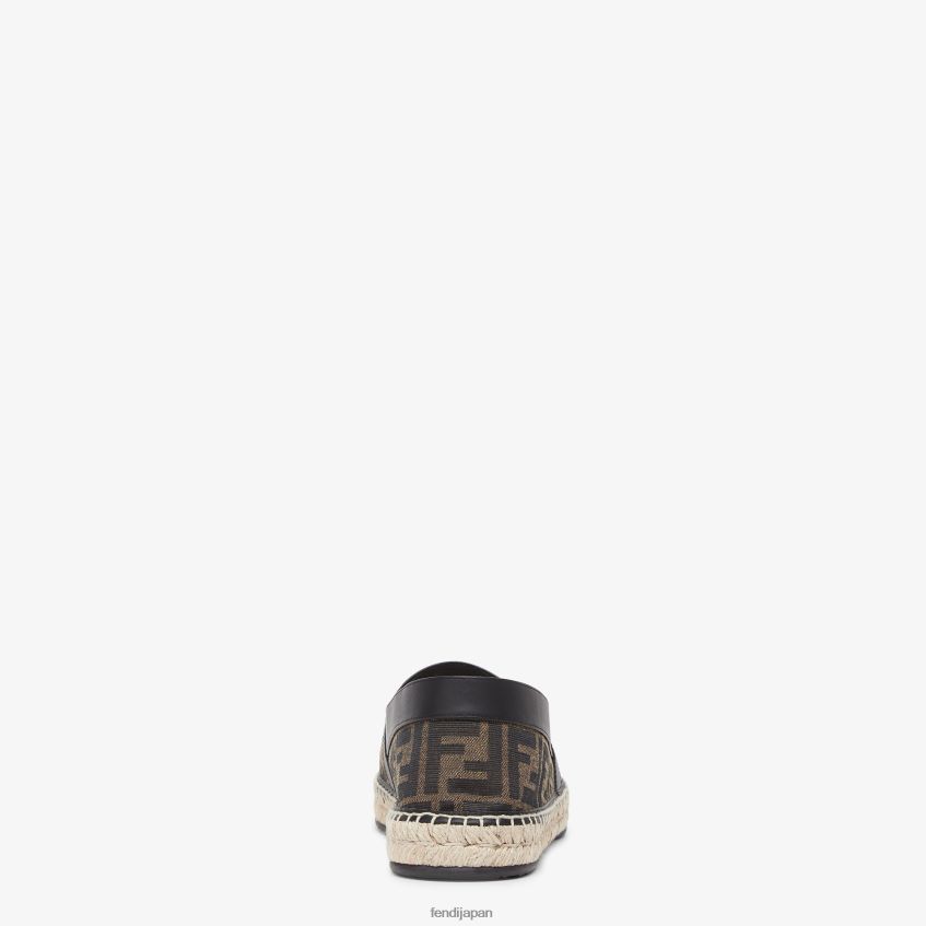 jp Fendi 男性 布製エスパドリーユ 茶色 20L42T2258 靴