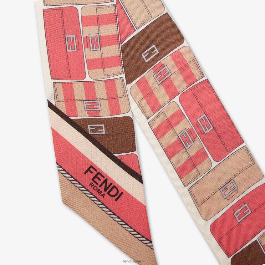 jp Fendi 女性 包み込むようなシルクバンドー ピンク 20L42T225 アクセサリー