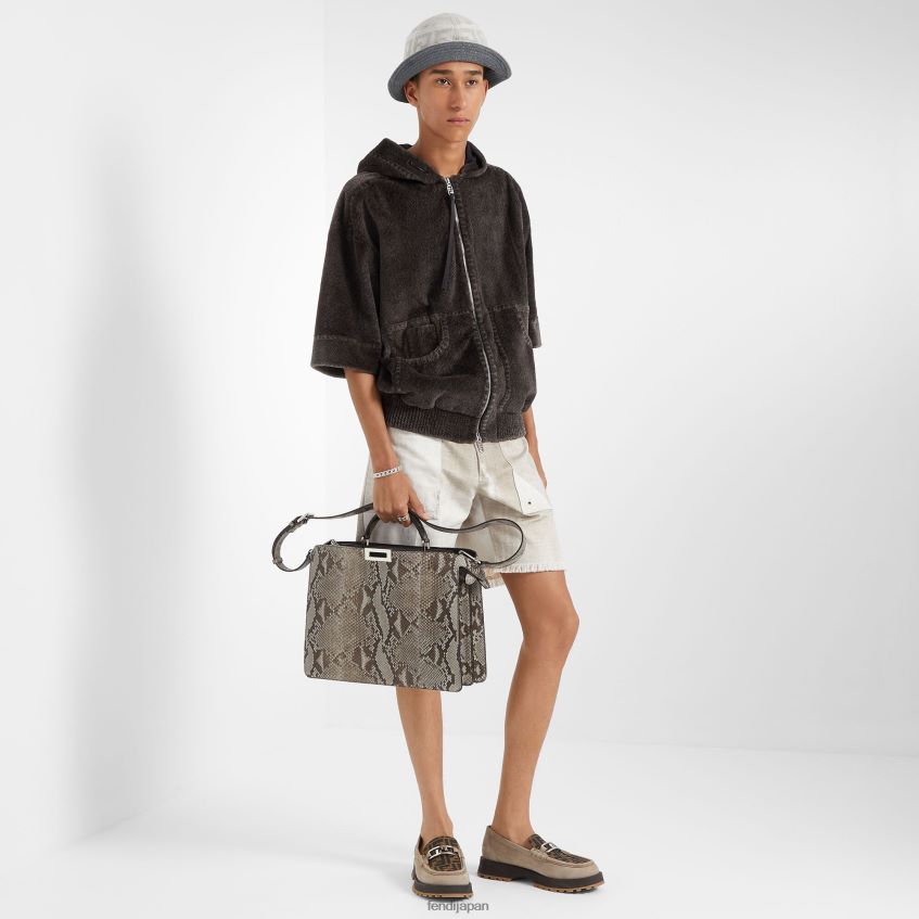 jp Fendi 男性 ヌバックレザーローファー ベージュ 20L42T2282 靴