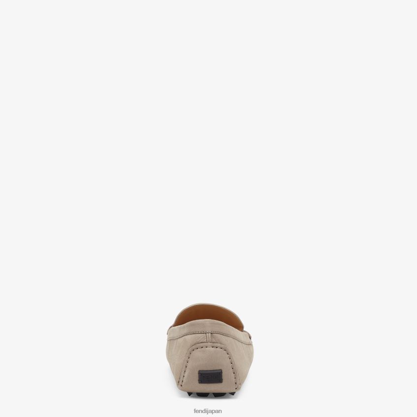 jp Fendi 男性 ヌバックレザーローファー ベージュ 20L42T2283 靴