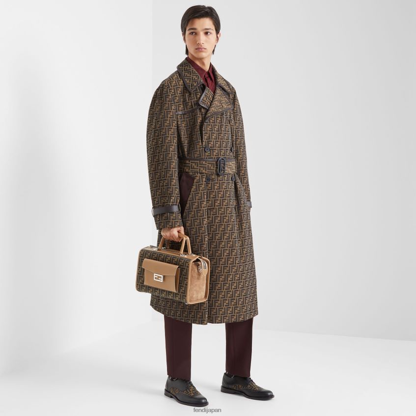 jp Fendi 男性 レザーレースアップ 黒 20L42T2299 靴