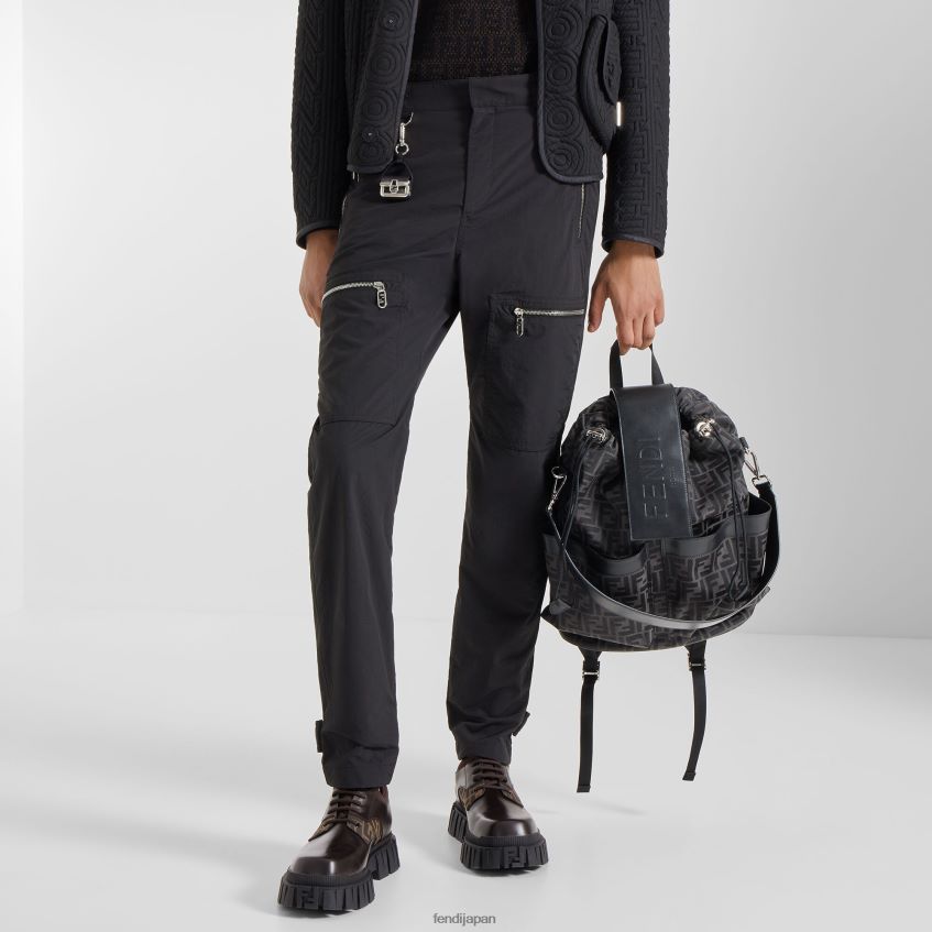 jp Fendi 男性 レザーレースアップ 茶色 20L42T2310 靴