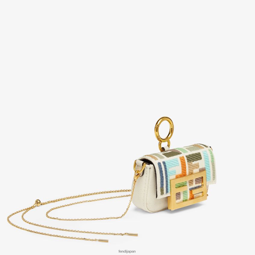 jp Fendi 女性 キャンバスチャーム ベージュ 20L42T233 アクセサリー