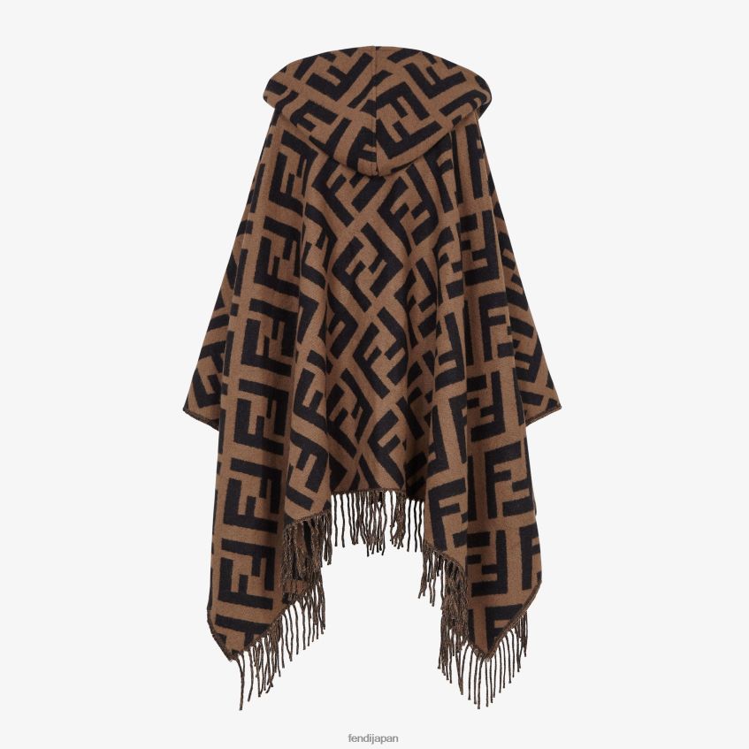 jp Fendi 女性 カシミアポンチョ 茶色 20L42T245 アクセサリー
