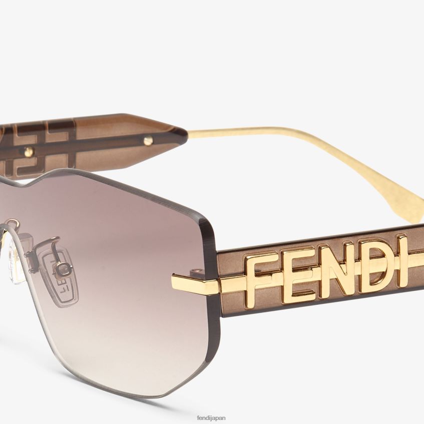 jp Fendi 女性 グラデーションシールドサングラス ファッション 20L42T246 アクセサリー