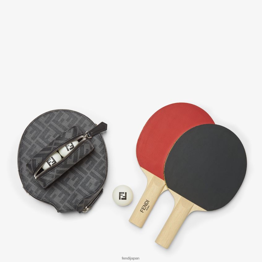 jp Fendi 男性 布製卓球セット 黒 20L42T2501 アクセサリー