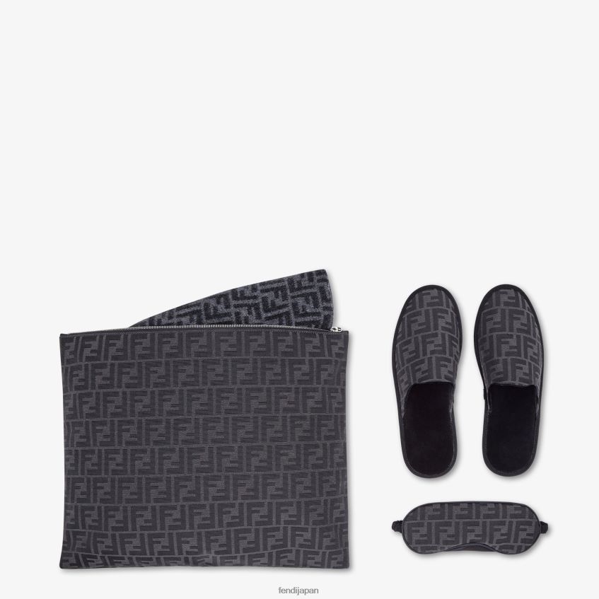 jp Fendi 男性 ジャージトラベルセット 黒 20L42T2557 アクセサリー