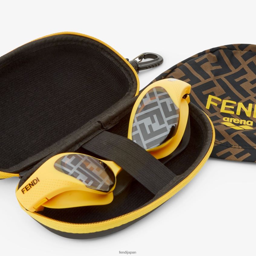 jp Fendi 男性 水泳用ゴーグル 黄色 20L42T2570 アクセサリー