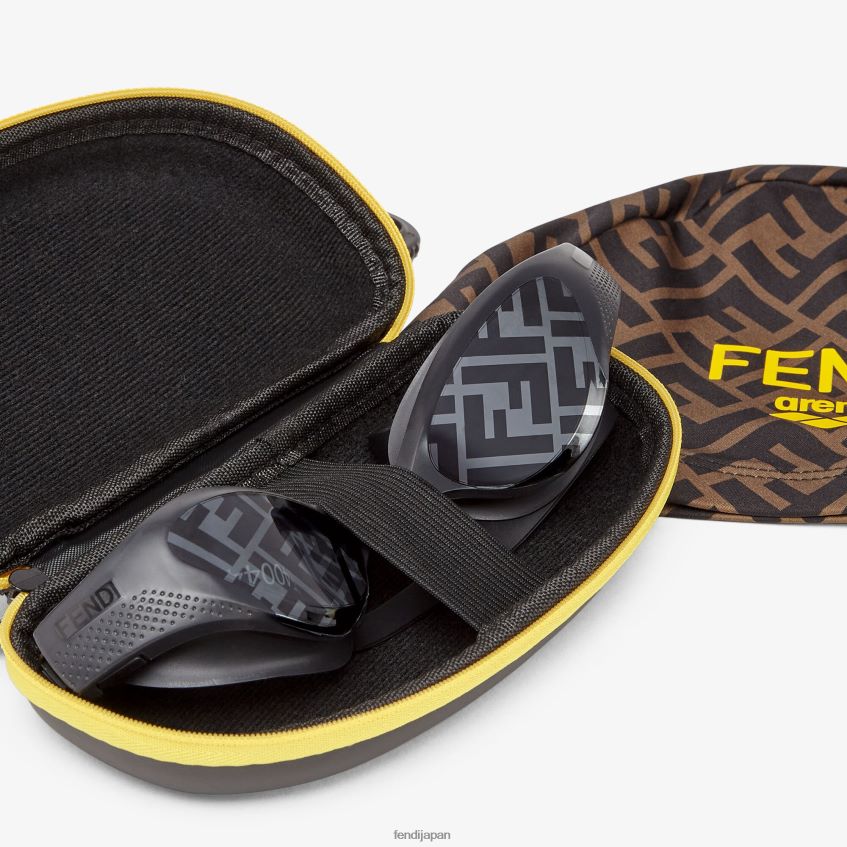 jp Fendi 男性 ローブリッジフィットファッションショースイムゴーグル ファッション 20L42T2571 アクセサリー