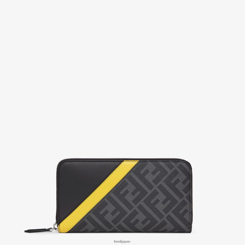 jp Fendi 男性 布製財布 グレー 20L42T2577 アクセサリー