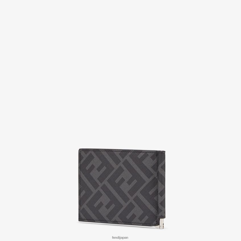 jp Fendi 男性 布製の紙幣クリップ グレー 20L42T2580 アクセサリー