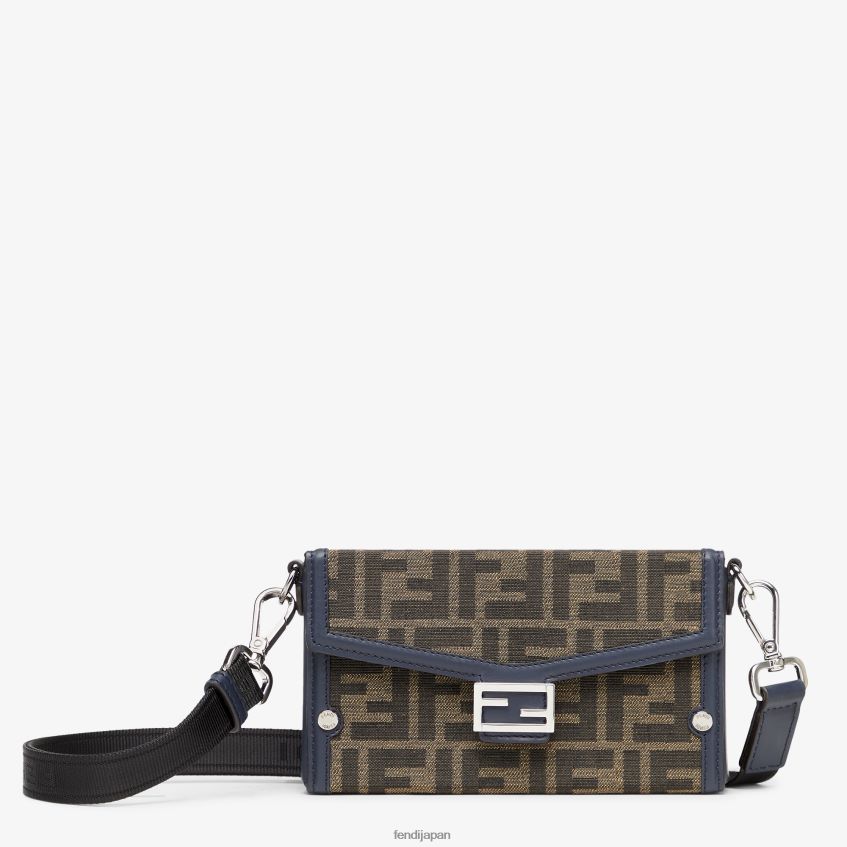 jp Fendi 男性 布製電話ポーチ 茶色 20L42T2585 アクセサリー