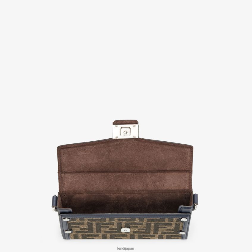jp Fendi 男性 布製電話ポーチ 茶色 20L42T2585 アクセサリー