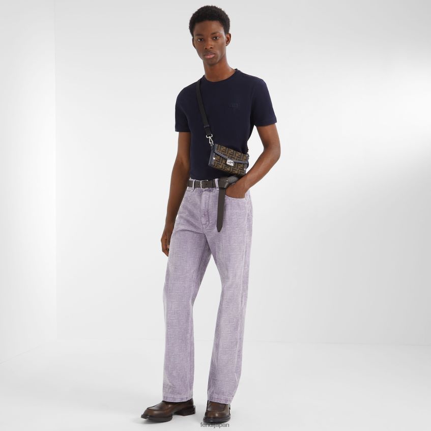 jp Fendi 男性 布製電話ポーチ 茶色 20L42T2585 アクセサリー