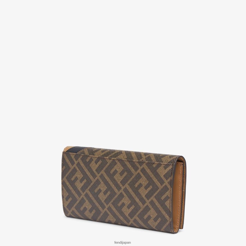 jp Fendi 男性 布製財布 茶色 20L42T2587 アクセサリー