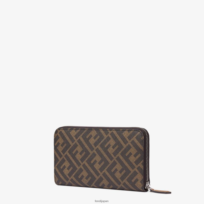 jp Fendi 男性 布製財布 茶色 20L42T2588 アクセサリー