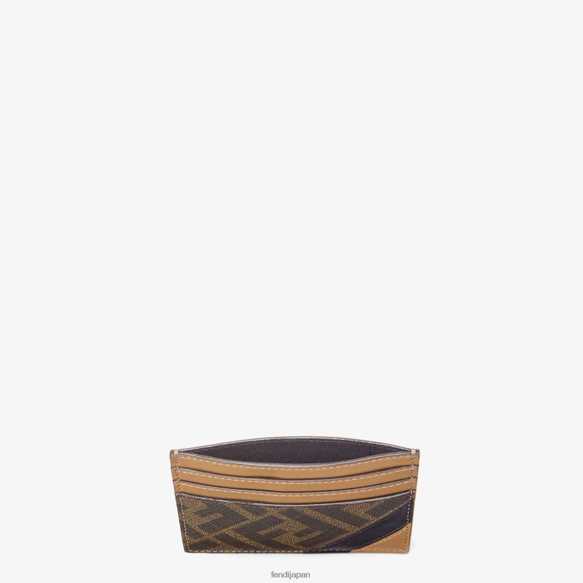jp Fendi 男性 布製カードホルダー 茶色 20L42T2589 アクセサリー