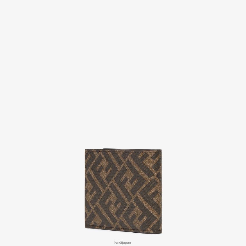 jp Fendi 男性 布製二つ折り 茶色 20L42T2591 アクセサリー