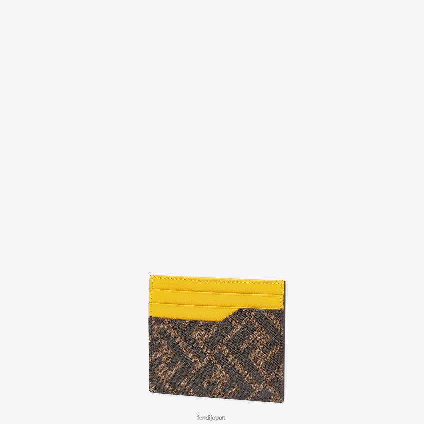 jp Fendi 男性 布製カードホルダー 茶色 20L42T2592 アクセサリー