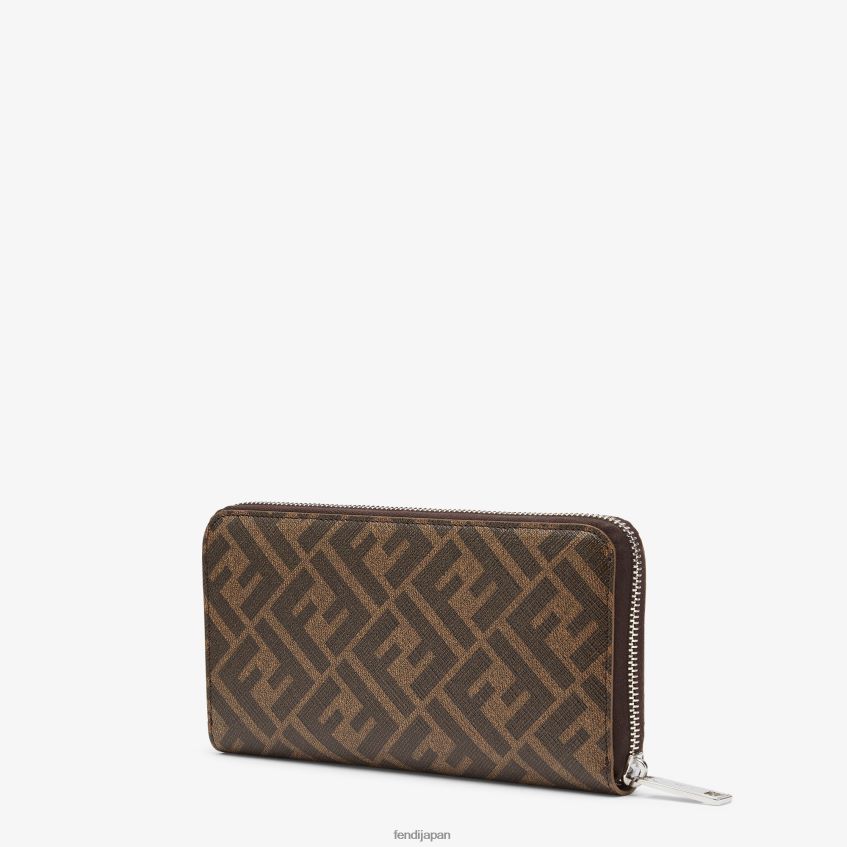 jp Fendi 男性 布製財布 茶色 20L42T2593 アクセサリー