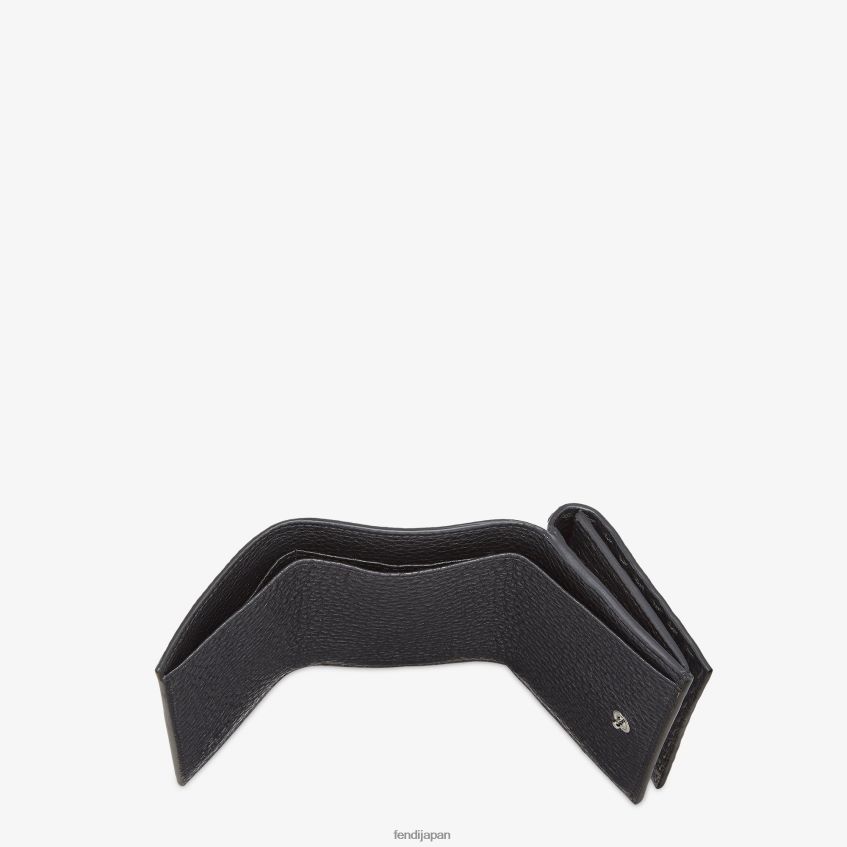 jp Fendi 男性 レザー三つ折り財布 黒 20L42T2601 アクセサリー