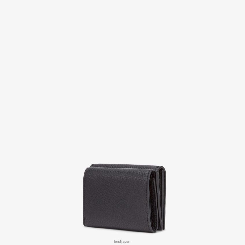 jp Fendi 男性 レザー三つ折り財布 黒 20L42T2601 アクセサリー