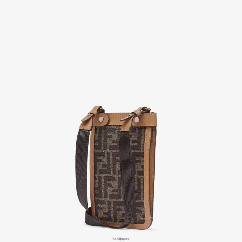 jp Fendi 男性 布製の電話ケース 茶色 20L42T2620 アクセサリー