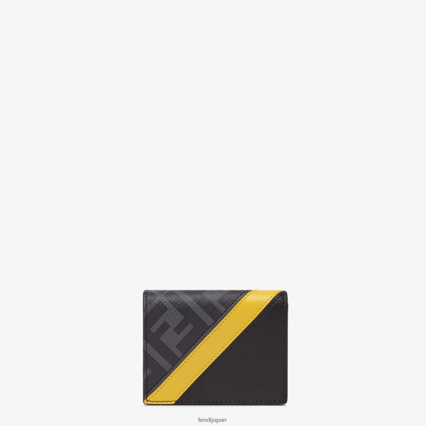 jp Fendi 男性 布製三つ折り財布 黒 20L42T2625 アクセサリー