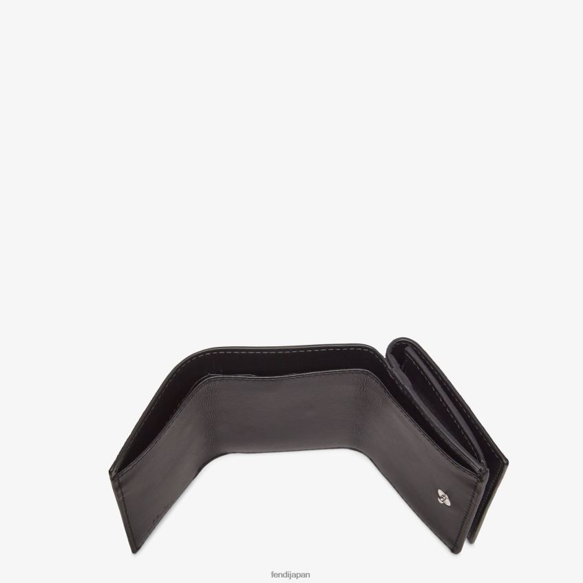 jp Fendi 男性 布製三つ折り財布 黒 20L42T2625 アクセサリー
