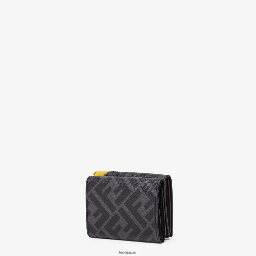 jp Fendi 男性 布製三つ折り財布 黒 20L42T2625 アクセサリー